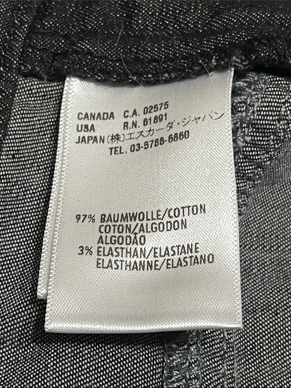 Escada Black Skinny Jeans with Gold Zip Accents - Picture 5 of 5